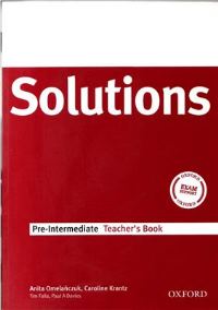 Solutions Pre-intermediate Teacher�s Book